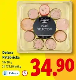 Lidl Deluxe Patébricka erbjuda