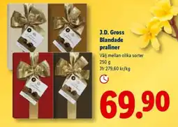 Lidl J.D. Gross Blandade praliner erbjuda