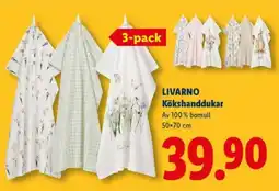 Lidl LIVARNO Kökshanddukar erbjuda