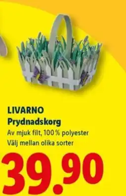 Lidl LIVARNO Prydnadskorg erbjuda