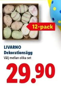 Lidl LIVARNO Dekorationsägg erbjuda