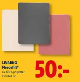 Lidl LIVARNO Fleecefilt erbjuda