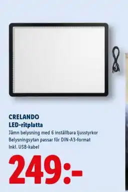 Lidl CRELANDO LED-ritplatta erbjuda