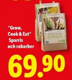 Lidl "Grow, Cook & Eat" Sparris och rabarber erbjuda