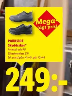 Lidl PARKSIDE Skyddsskor erbjuda