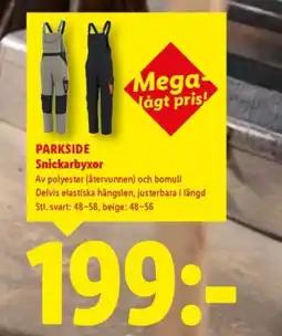 Lidl PARKSIDE Snickarbyxor erbjuda