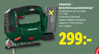 Lidl PARKSIDE Batteridriven pendelsticksåg erbjuda