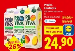 Lidl ProViva Fruktdryck erbjuda