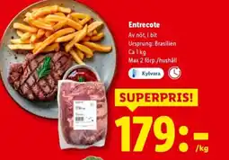 Lidl Entrecote erbjuda