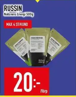 Matdax Naturens Energi Russin erbjuda
