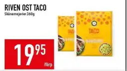 Matdax Skånemejerier Riven ost taco erbjuda