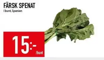 Matdax Färsk spenat erbjuda