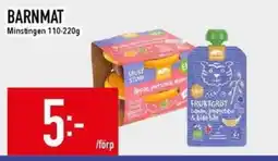 Matdax Minstingen Barnmat erbjuda