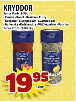 Matvärlden Tensta Santa Maria Kryddor erbjuda