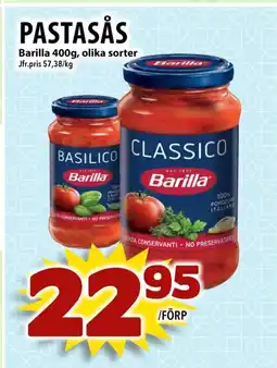 Matvärlden Tensta Barilla Pastasås erbjuda
