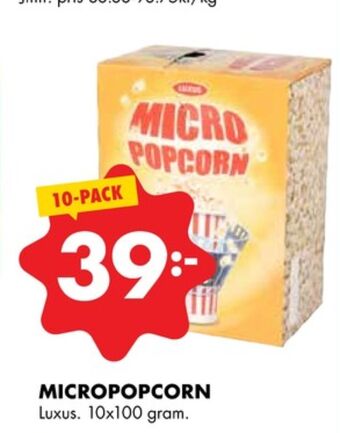 ÖoB Popcorn erbjuda