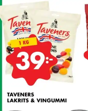 Taveners Vingummi/fruktgelè