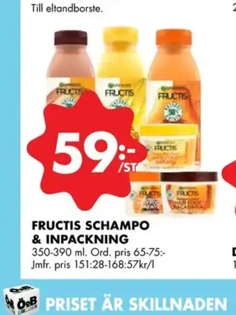 ÖoB Fructis Shampoo erbjuda
