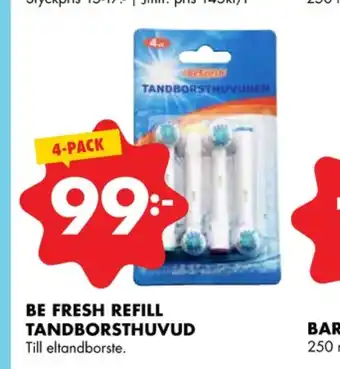 ÖoB Be Fresh Borstar el-tandborste erbjuda