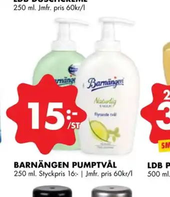 ÖoB Barnängen Tvål flytande erbjuda