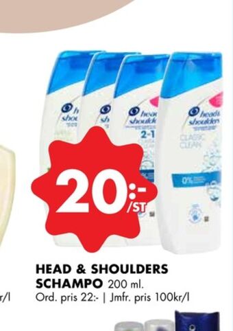 ÖoB Head&Shoulders Shampoo erbjuda