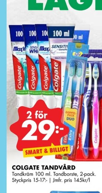 ÖoB Colgate Tandborste erbjuda
