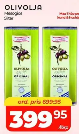 Matrix Butikerna MESOGIOS Olivolja erbjuda