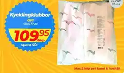 Matrix Butikerna GFI Kycklingklubbor erbjuda