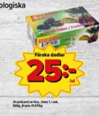 Östenssons Dadlar erbjuda
