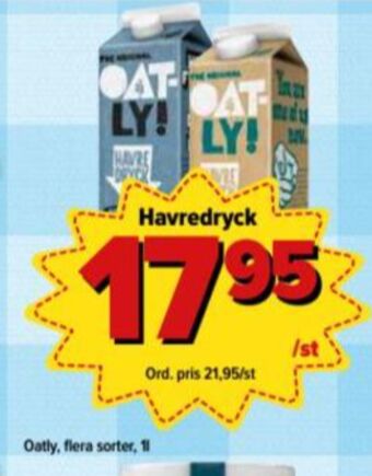 Östenssons Oatly Havredryck erbjuda