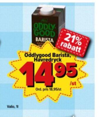 Östenssons Valio Oddlygood Barista Havredryck erbjuda