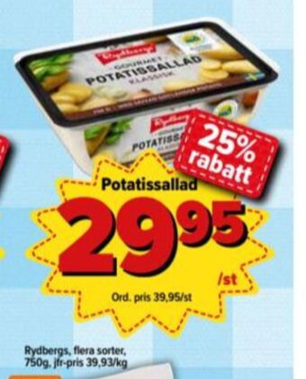 Östenssons Rydbergs Potatissallad erbjuda