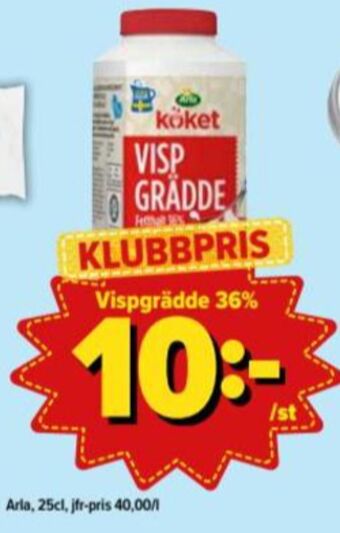 Östenssons Arla Köket Vispgrädde erbjuda