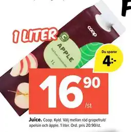 Coop Extra Juice erbjuda
