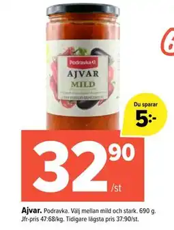 Coop Extra Ajvar erbjuda