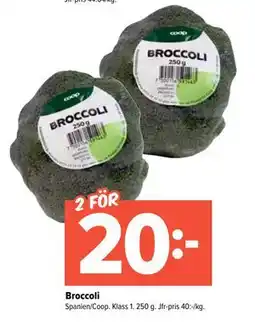 Coop Extra Broccoli erbjuda