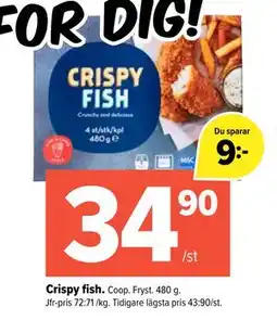 Coop Extra Crispy fish erbjuda