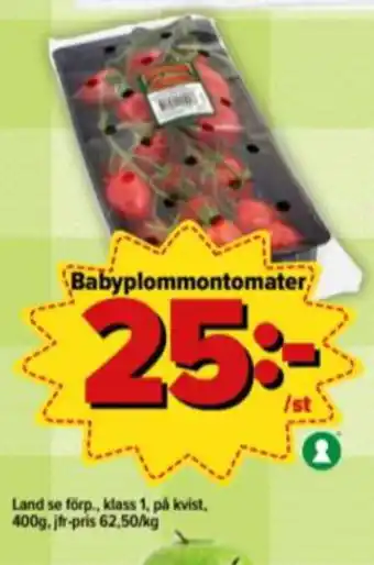 Östenssons Plommontomater erbjuda