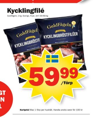 Pekås Guldfågeln Kycklingbröstfilé erbjuda