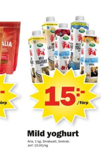 Pekås Arla Yoghurt erbjuda