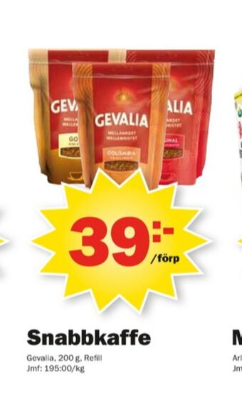 Pekås Gevalia Instant kaffe erbjuda