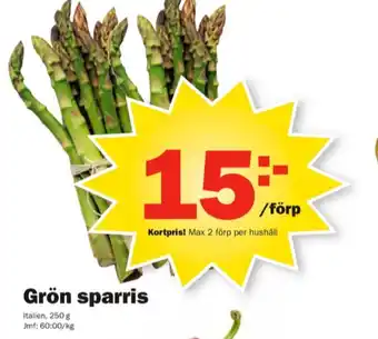Pekås Sparris erbjuda
