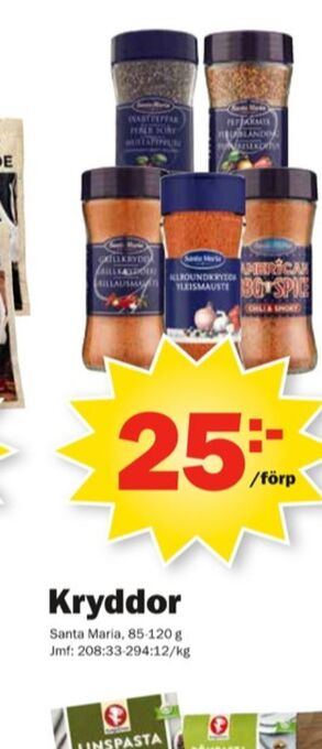 Pekås Santa Maria Kryddor erbjuda