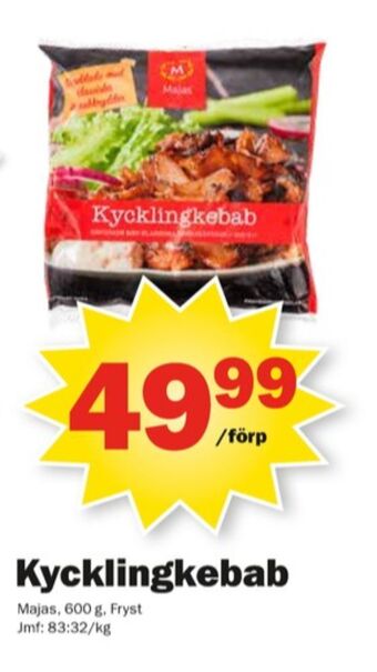 Pekås Majas Kycklingkebab erbjuda