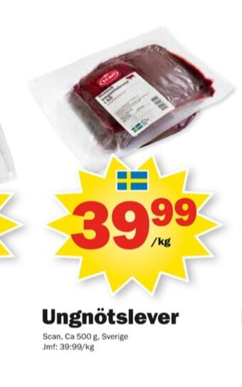Pekås Scan Ungnötslever erbjuda