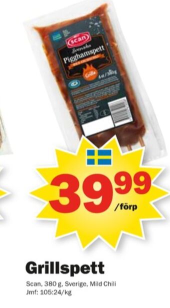 Pekås Scan Grillspett erbjuda