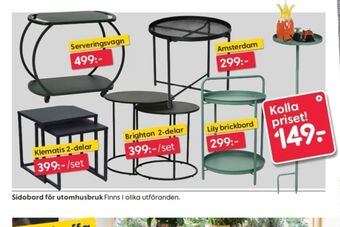 Rusta Utebord erbjuda