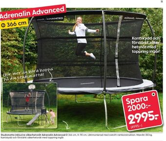 Rusta Adrenalin Studsmatta/trampolin erbjuda