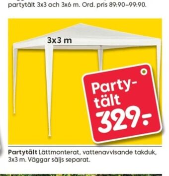 Rusta Partytält erbjuda