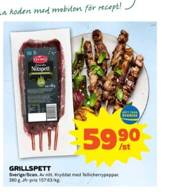 Stora Coop Scan Grillspett erbjuda